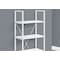 Monarch Specialties Bookshelf, Bookcase, 4 Tier, 48 in.H, Office, Bedroom, White Laminate, White Metal, Contemporary I 7801 - alternate 5